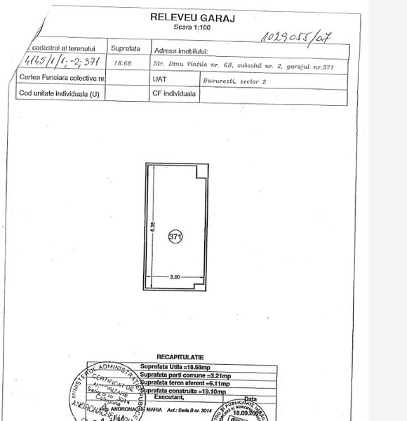 Vand loc de parcare in Central Residential Park, zona Stefan Cel Mare